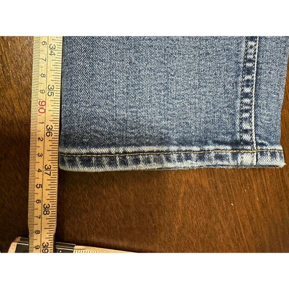 Gap Vintage Slim Mid Rise Jeans Women 12/31 Retro Academia Grunge 90s Straight - Picture 7 of 7